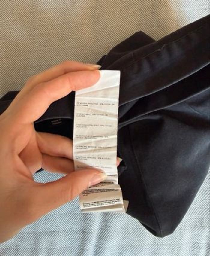 Short taille haute noir en coton - photo numéro 8