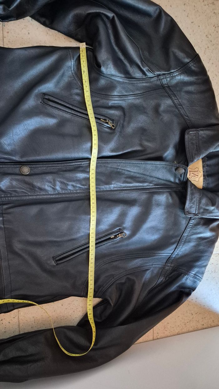 Veste en cuir marque la leather art ta - photo numéro 7