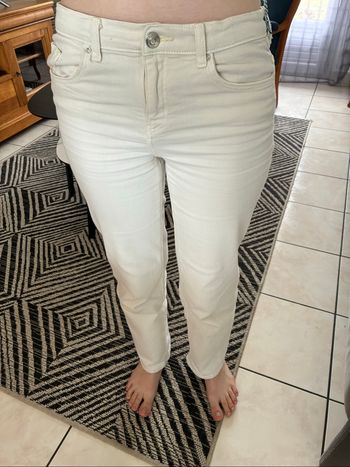Pantalon jeans crème