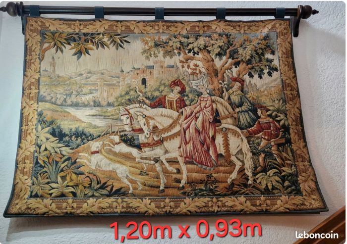 Très grande tapisserie murale décorative signée. - photo numéro 2