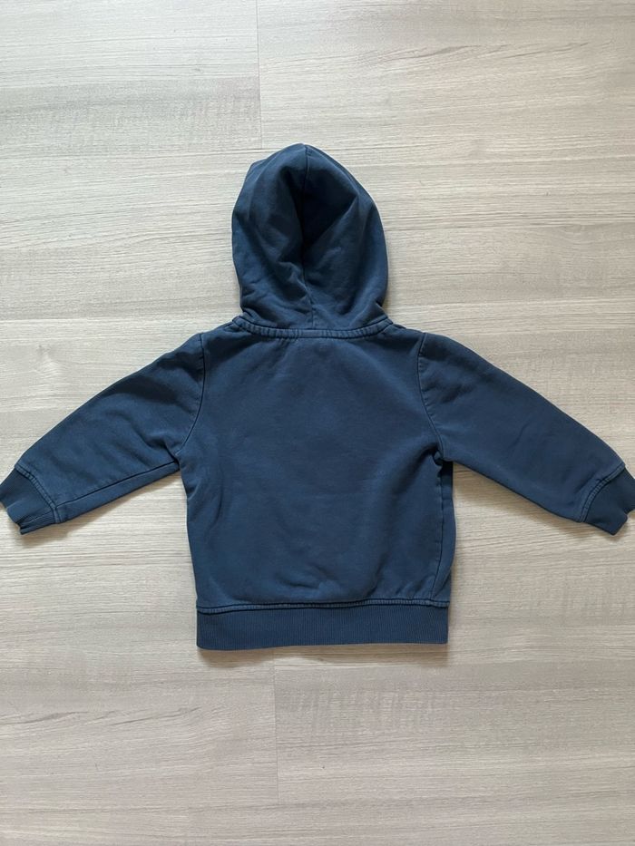 Sweat zippé à capuche bleu Palomino 4 ans - photo numéro 3