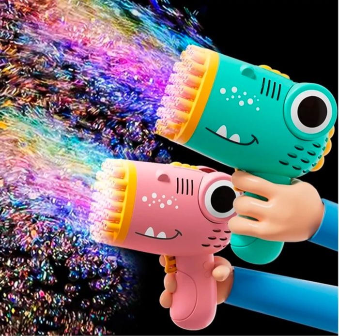 Machine à Bulles électrique de Dinosaure, Machine à Bulles d'animaux pour,Jouet souffleur de Bulles de fusée | Souffleur Automatique de Bulles de fusée pour, Fabricant de Bulles à 40 Trous pour Anni