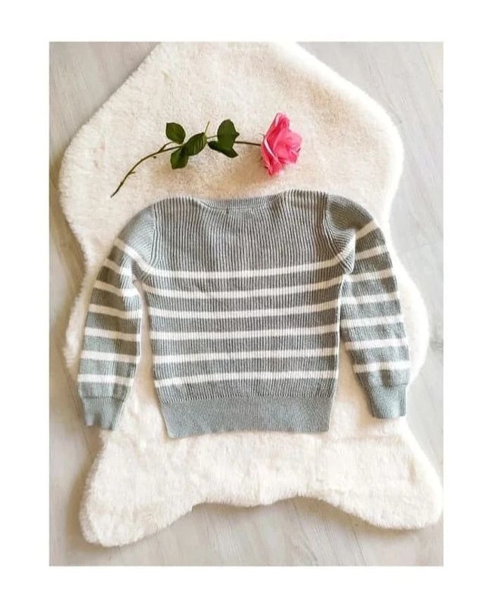Pull tricot à rayures coton et laine Monoprix 6 ans - photo numéro 3