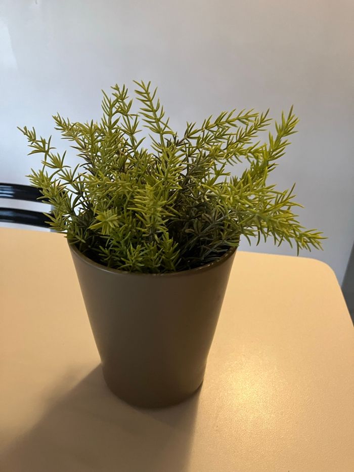 Pot plante verte artificiel - photo numéro 8