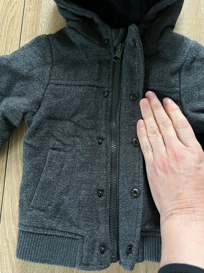 Manteau chaud capuche 6 mois Gemo - photo numéro 2