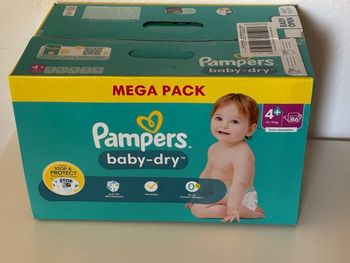 Couches Pampers baby dry - taille 4+