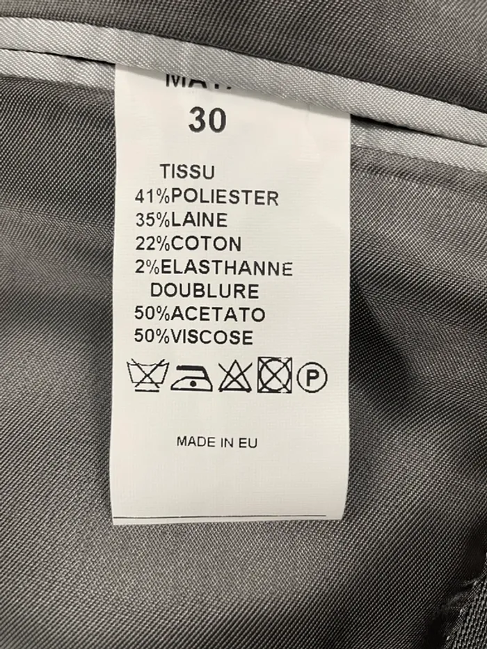 Veste de costume gris - Optimal taille 38 A493 - photo numéro 18