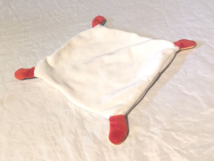 Tissu Blanc Doudou Carré Petite Souris Grise Oreilles Angles Animal Peluche Petits Enfants Bébés - photo numéro 7