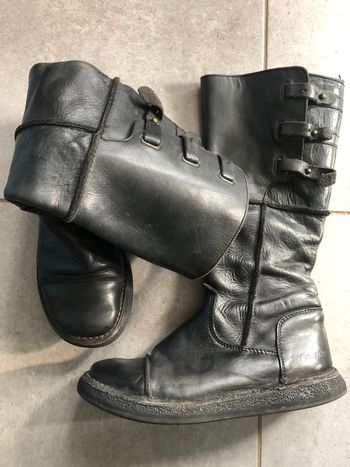 Bottes en cuir Kickers P.37