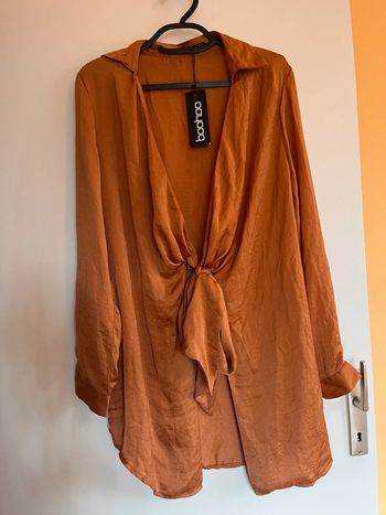 Blouse boohoo cuivre neuve taille 42