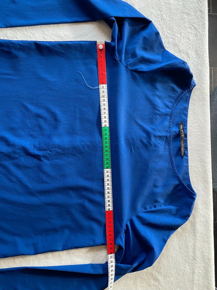 Blouse Zara bleu roi taille 36 - photo numéro 15