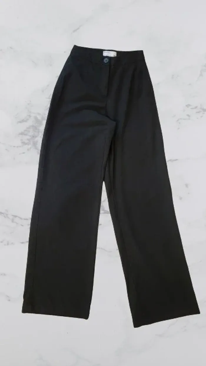 pantalon fluide noir Bershka