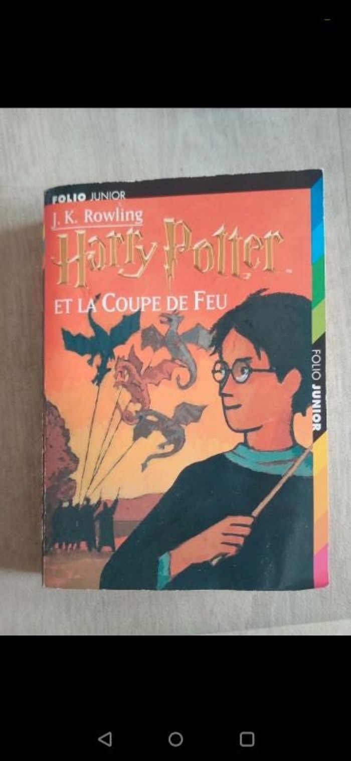 Livre Harry Potter et la coupe du feu