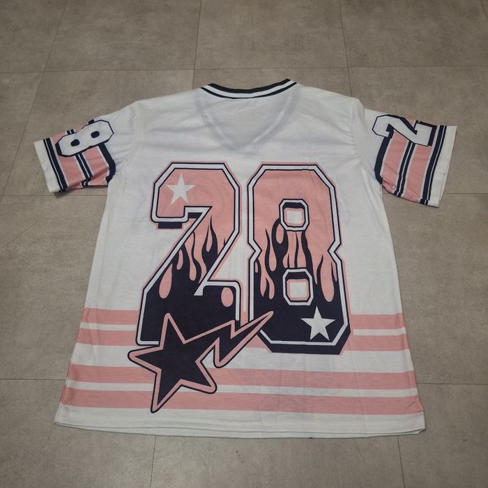 Maillot New York 28 🇨🇵 Y2K Rétro Graphic 90s-2000s - Taille 🇨🇵 Streetwear Unisexe Oversize - photo numéro 3