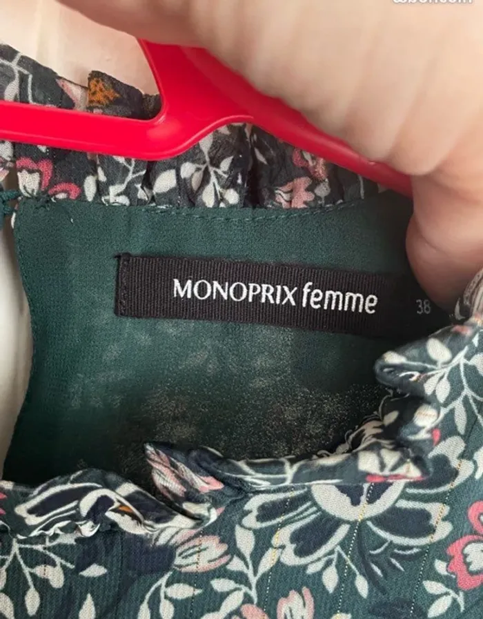 Robe mi-longue bohème fleurie Monoprix femme - photo numéro 3
