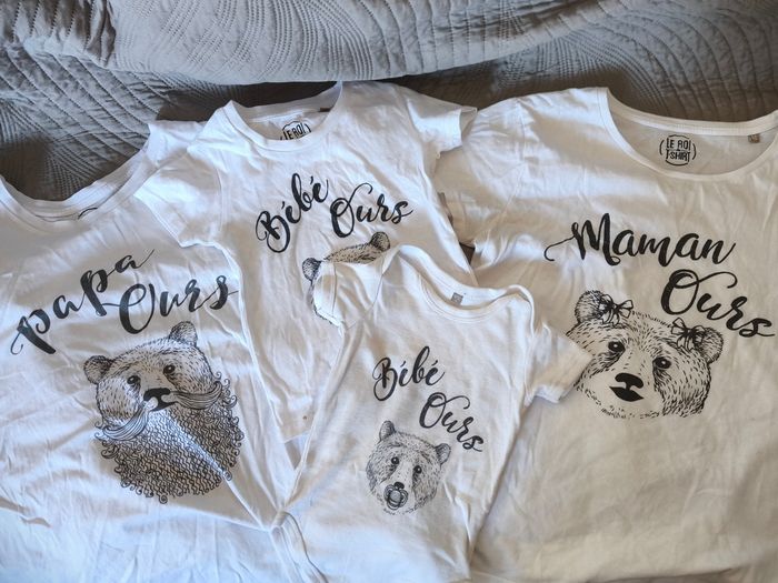 T shirts famille ours matchy matchy maman bébé papa bébé papa ours maman ours bébé ours t shirt body
