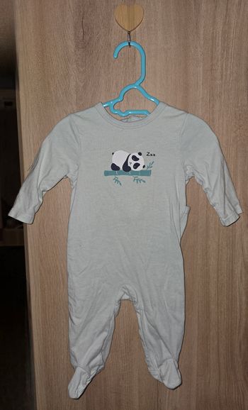 Pyjama vert d'eau panda