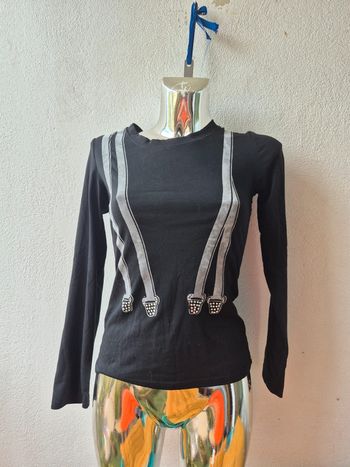 Haut à motif avec perles