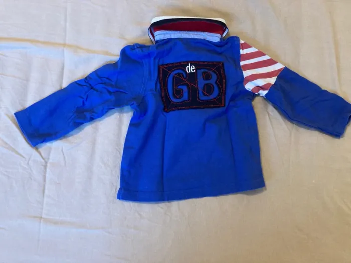 Polo grain de blé manches longues 24 mois - photo numéro 2