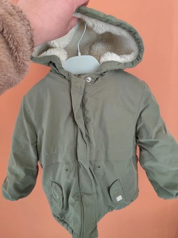 Manteau à capuche 36 mois parka polaire