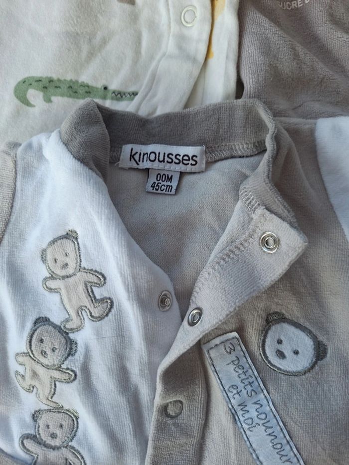 Lot de 3 pyjamas 0 et 1 mois - photo numéro 3