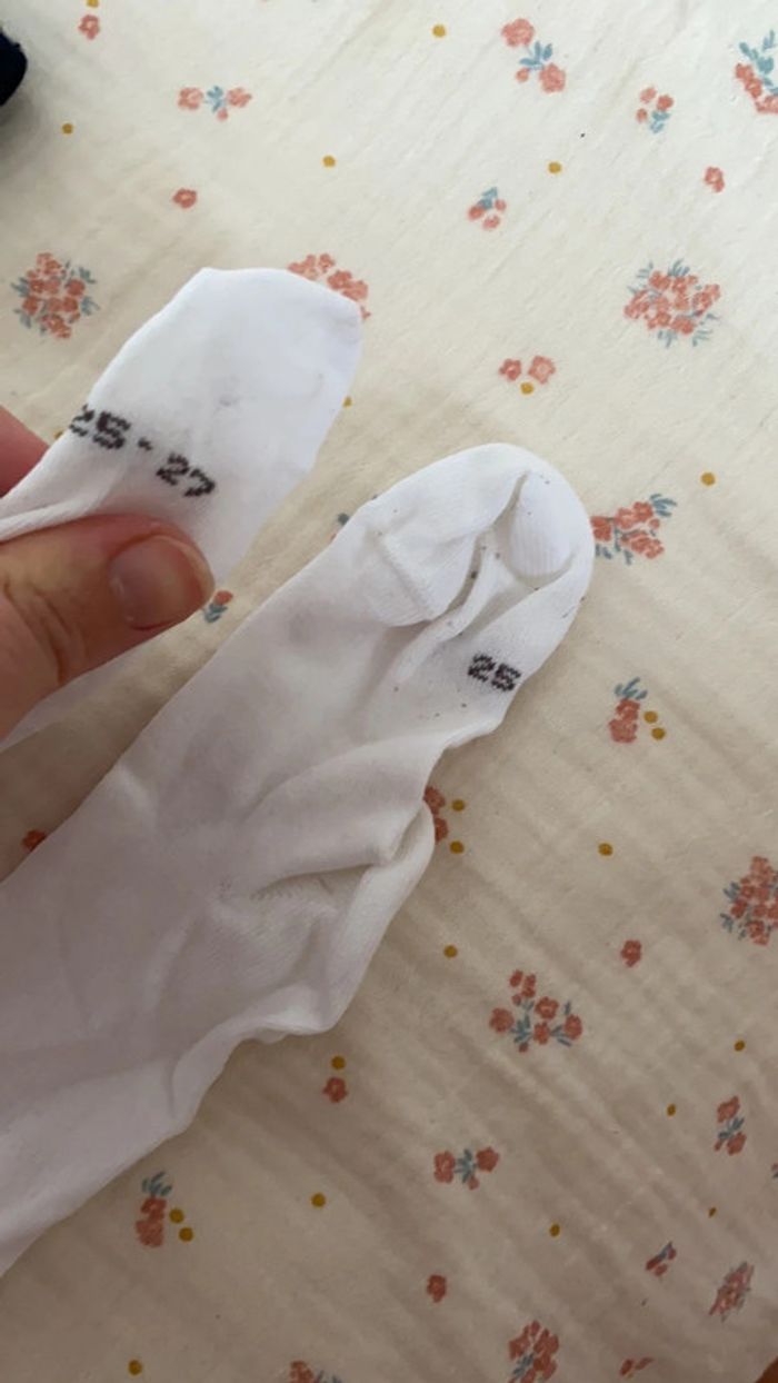 Gilet chaussettes collant liberty Betsy porcelaine - photo numéro 5