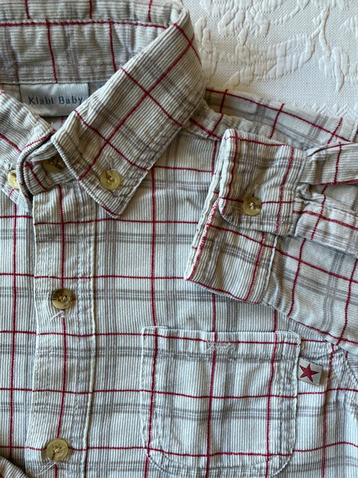 Chemise en velours milleraies kiabi 3 ans - photo numéro 2
