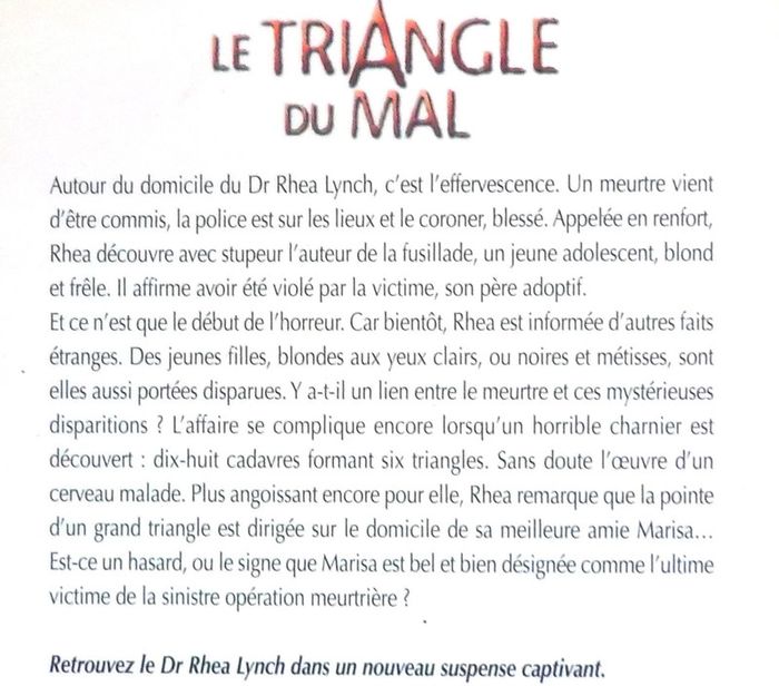 Le Triangle du mal de Gwen Hunter Harlequin Best Sellers n°224 - photo numéro 2