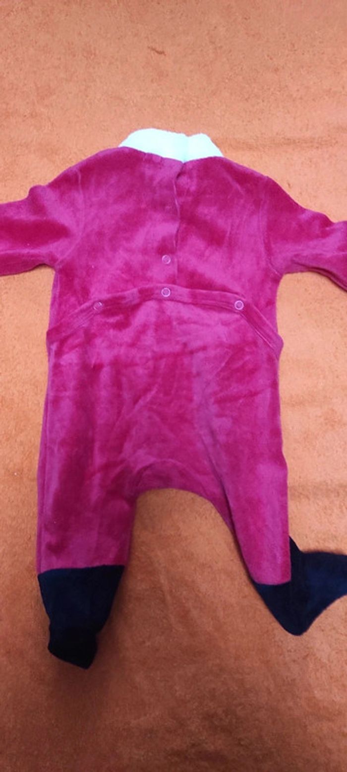 Pyjama velours de Noël Kiabi 3 mois - photo numéro 3