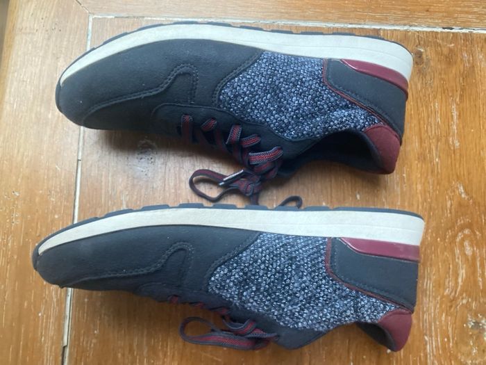 Baskets tweeds bleu marine 36 tape à l'œil - photo numéro 3