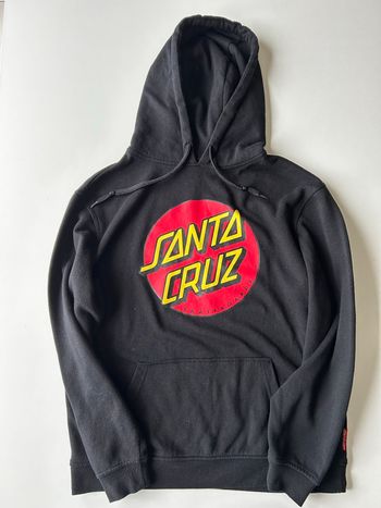 Sweat capuche Santa Cruz - Noir - Taille S - Très bon état