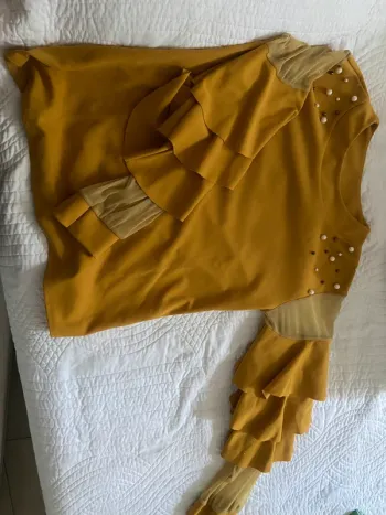 Pull à manche transparente