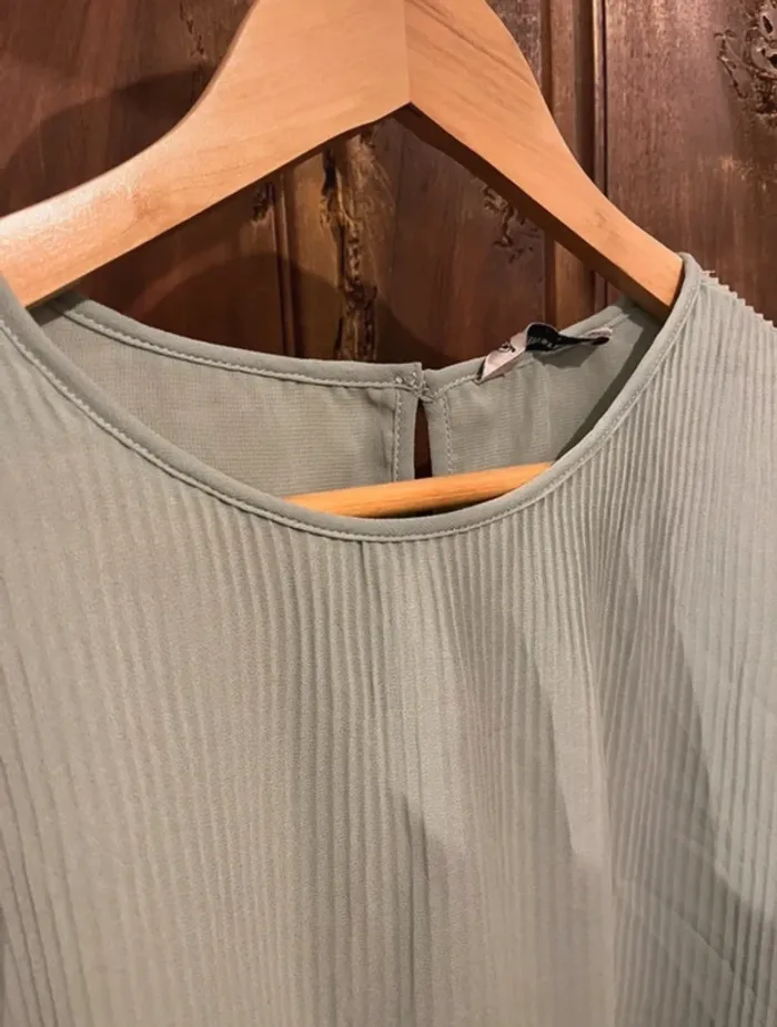 Chemisier plissé Stradivarius - Taille M - photo numéro 3