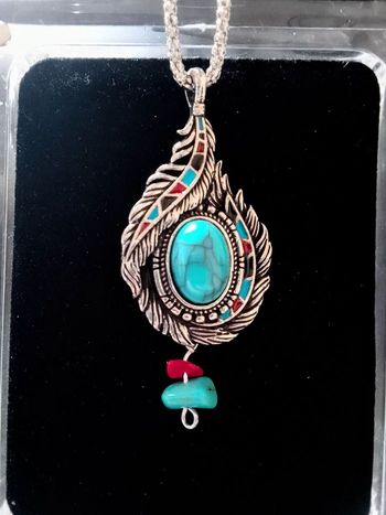 Chaîne + pendentif bohème