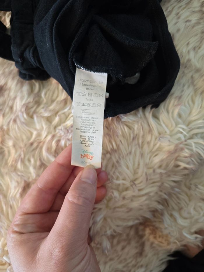 Salopette noire Minnie 18 mois 81cm - photo numéro 9