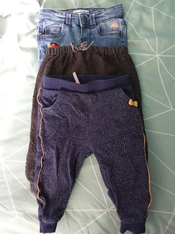 Lot pantalon fille 6 mois