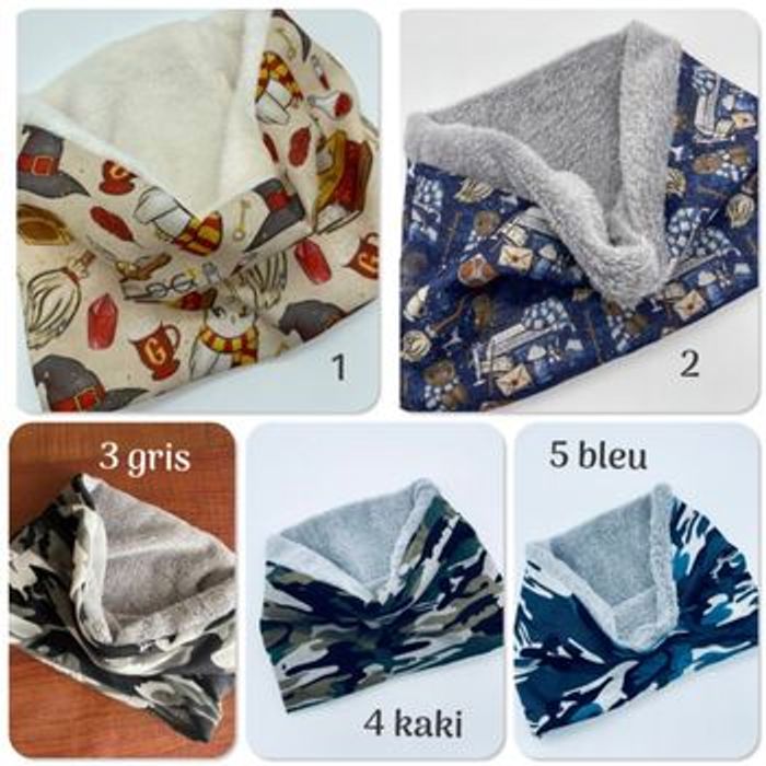 Snood tour de cou cache cou enfant