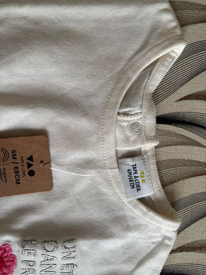 Lot de 2 tee-shirt manches longues - Taille 6 mois - photo numéro 4