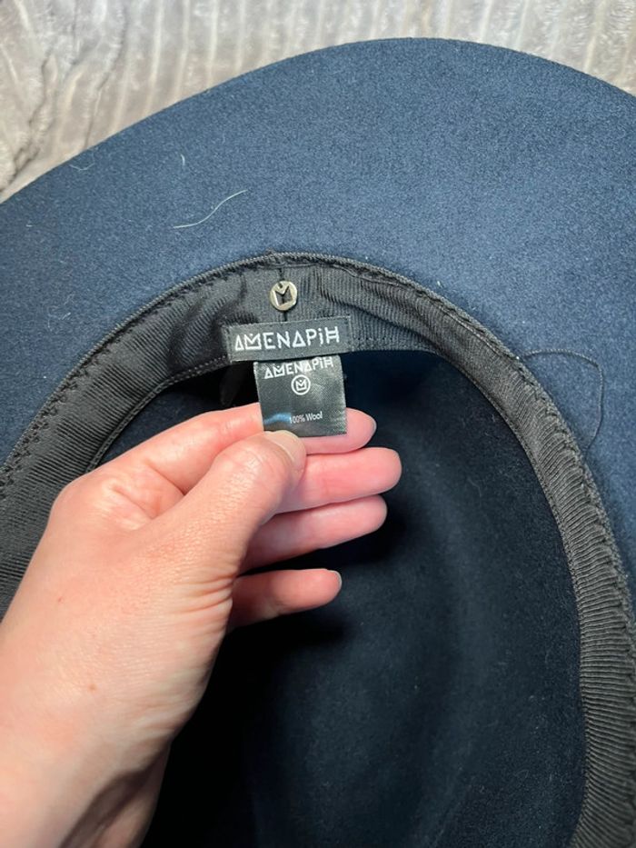 Chapeau Amenapih en laine – Style bohème chic - photo numéro 3
