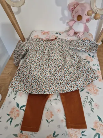 Ensemble fille legging + tunique okaïdi