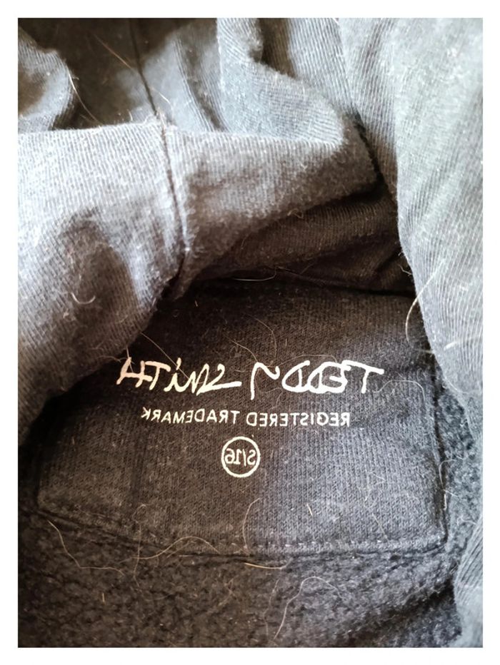 Sweat à capuche noir Teddy Smith – logo brodé -- - photo numéro 3