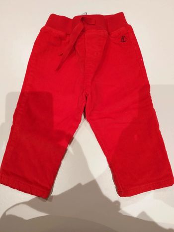 Pantalon velours rouge 6mois