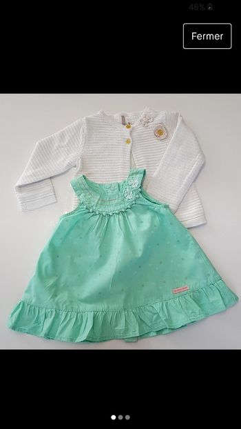 Ensemble robe fille + gilet