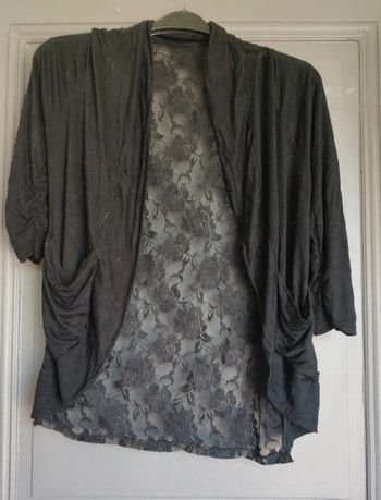 Veste noire dentelle