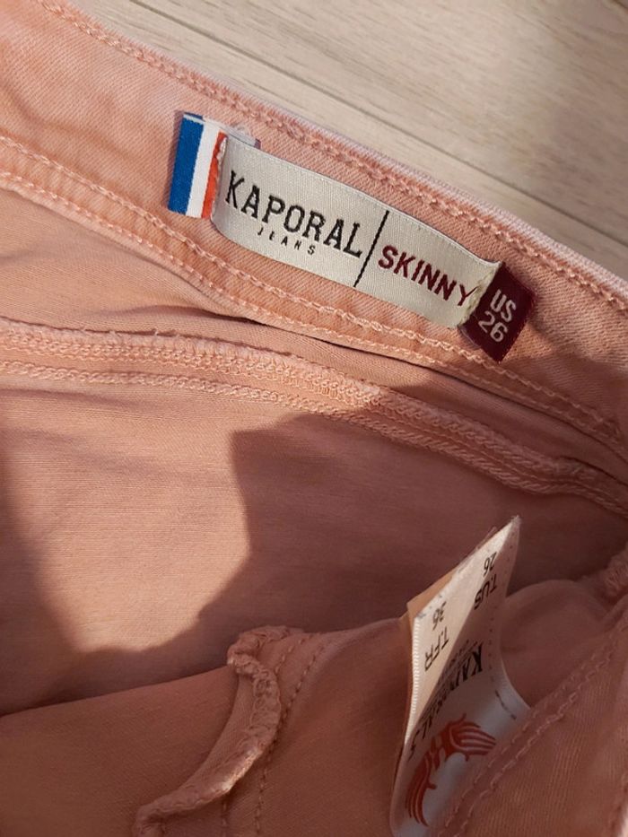 Jean kaporal taille 36 corail - photo numéro 3