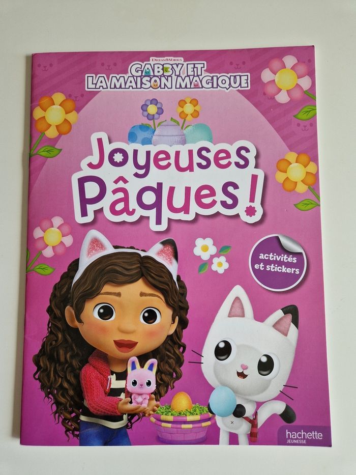 Livre activités Gaby et la maison magique joyeuses paques