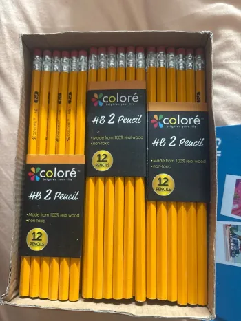 🛑 3 lots de 36 crayon à papier HB🛑