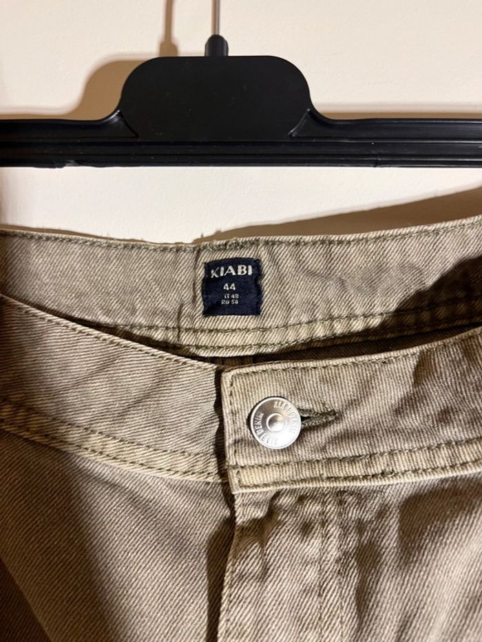 Jupe jeans cargo kaki kiabi taille 44 - photo numéro 3