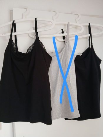 2 Débardeurs allaitement