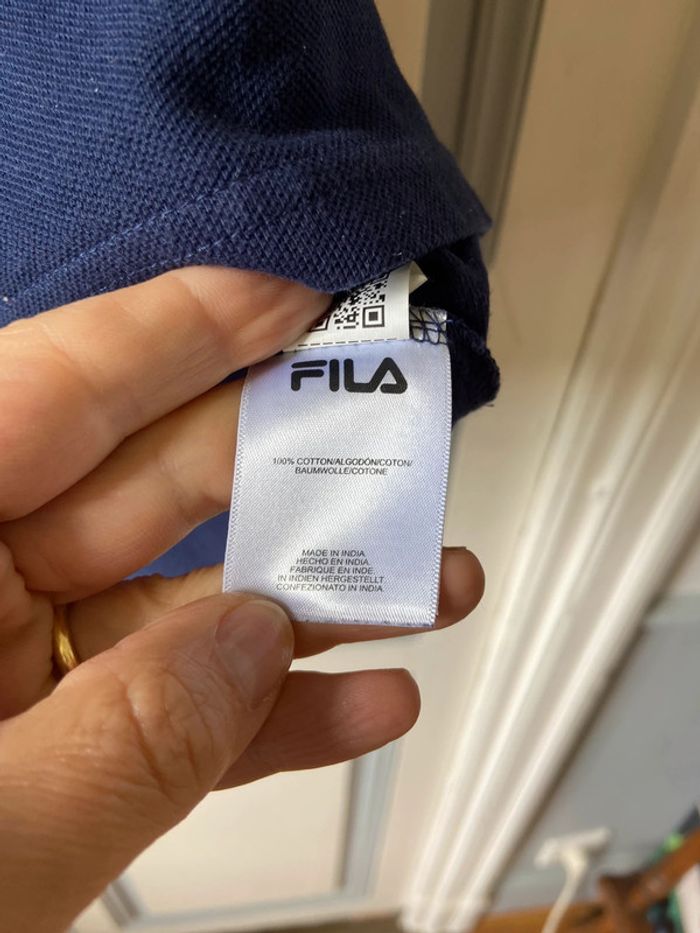 Polo Fila bleu marine taille S - photo numéro 7